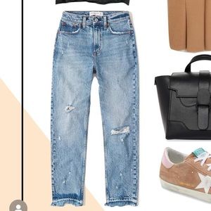 Abercrombie High Rise Mom Jeans - Bre Sheppard Limited Edition